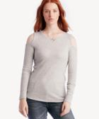 Sanctuary Sanctuary Bowery Thermal Bare Tee Heather Sterling Size Medium From Sole Society