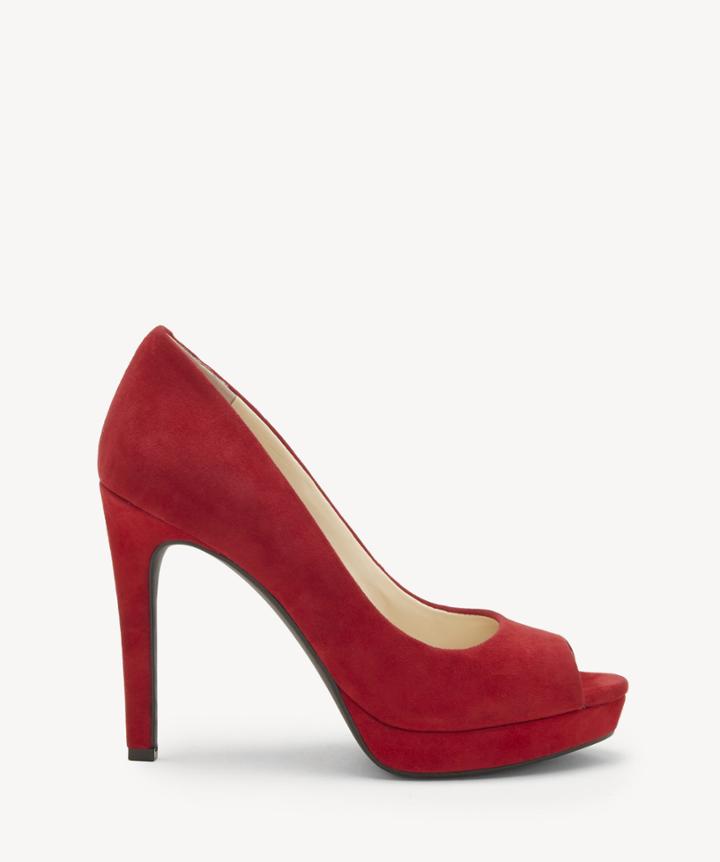 Jessica Simpson Jessica Simpson Women's Dalyn Peep Toe Sandals Maraschino Size 5 Suede From Sole Society