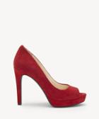 Jessica Simpson Jessica Simpson Women's Dalyn Peep Toe Sandals Maraschino Size 5 Suede From Sole Society