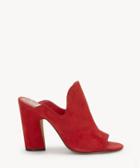 Vince Camuto Vince Camuto Women's Gerrty Block Heels Sandals Glamour Red Size 5 Leather From Sole Society