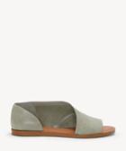1. State 1. State Celvin Asymmetrical Open Toe Flats Nettle Size 7.5 Leather From Sole Society