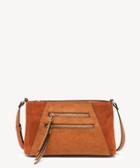Sole Society Women's Chele Convertible Crossbody Bag Genuine Suede Mix Cognac From Sole Society