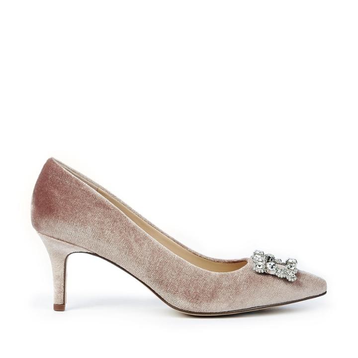 Sole Society Sole Society Edilina Embellished Pump - Mahogany Rose