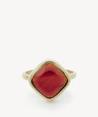 Karen London Karen London 24k Gold Plated Stone Ring Ruby One Size Os From Sole Society