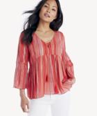 Sanctuary Sanctuary Women's Sedona Lace Up Top In Color: Sarape Stripe Size Xs From Sole Society
