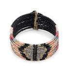 Sole Society Sole Society Tribal Beaded Bracelet - Pink Multi-one Size