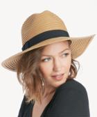 Sole Society Women's Wide Brim Fedora Hat With Band Tobacco One Size Paper Polyester From Sole Society