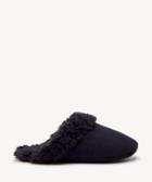 Sole Society Women's Faux Suede Slippers Black Size S/m Acrylic Polyester From Sole Society