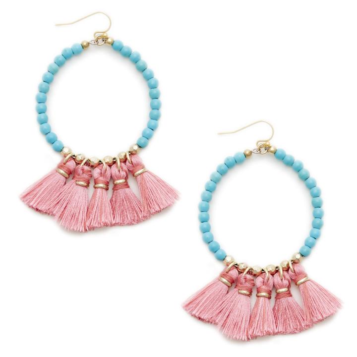 Sole Society Sole Society Le Carnival Teardrop Earrings - Turquoise Combo