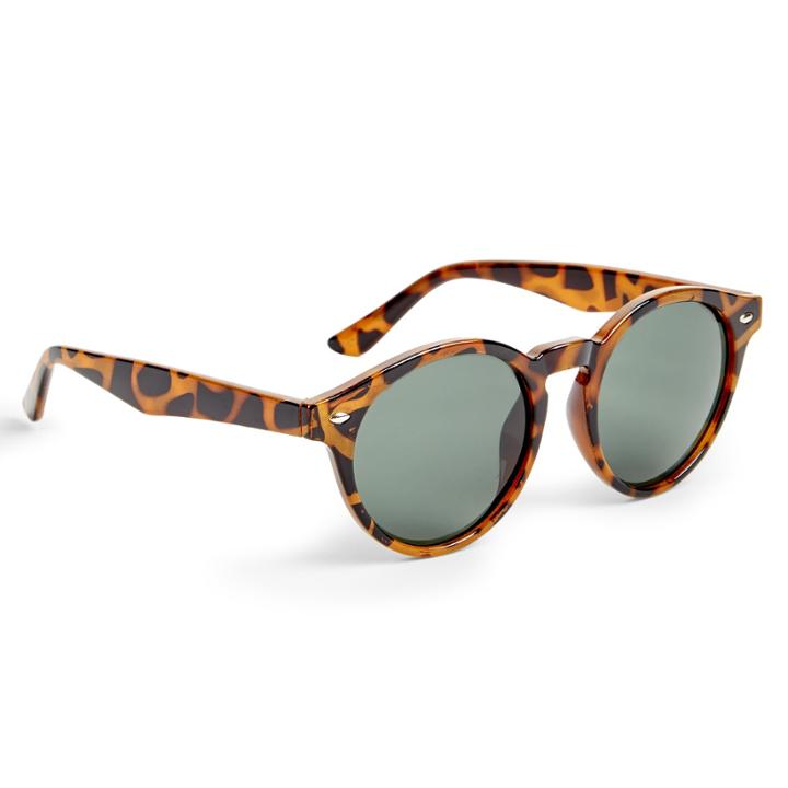 Sole Society Sole Society Delancee Polarized Round Sunglasses - Tortoise-one Size