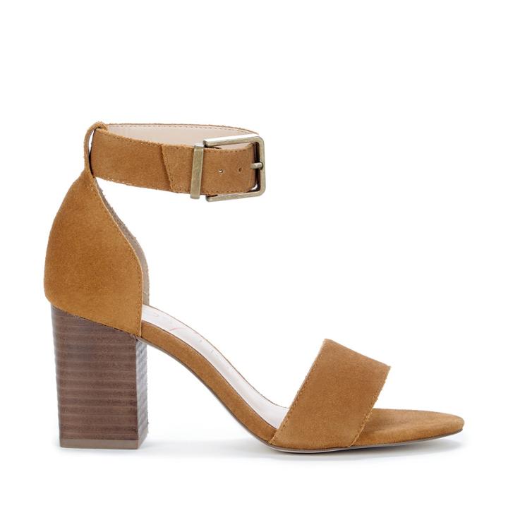 Sole Society Sole Society Montana Block Heel Sandal - Camel