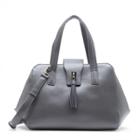 Sole Society Sole Society Morris Vegan Structured Satchel - Grey-one Size