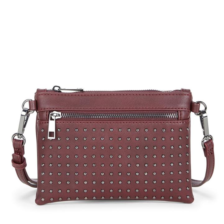 Sole Society Sole Society Anita Studded Crossbody - Eggplant
