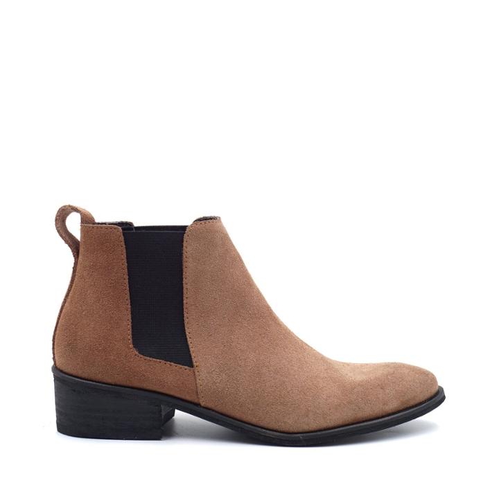 Kaanas Kaanas Monterrey Leather Bootie - Camel