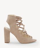 Vince Camuto Vince Camuto Women's Stesha Corset Block Heels Sandals Urban Lux Size 5 Suede From Sole Society