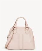 Sole Society Sole Society Marcy Satchel Vegan Structured Dome Bag Blush Leather