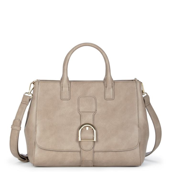 Sole Society Sole Society Zola Front Flap Satchel - Taupe