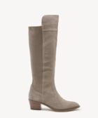 Sole Society Women's Noamie Tall Heeled Boots Fall Taupe Size 5 Suede Microsuede From Sole Society