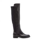Sole Society Sole Society Raine Leather/stretch Tall Boot - Black-7.5