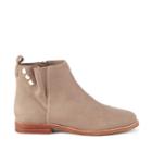 Sole Society Sole Society Barbora Pleated Flat Bootie - Taupe-5