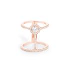 Sole Society Sole Society Cutout Stone Ring - Rose Gold