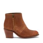 Sole Society Sole Society Ines Zipper Ankle Bootie - Cognac