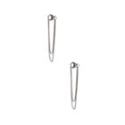Sole Society Sole Society Crescent Chain Front To Back Earring - Silver