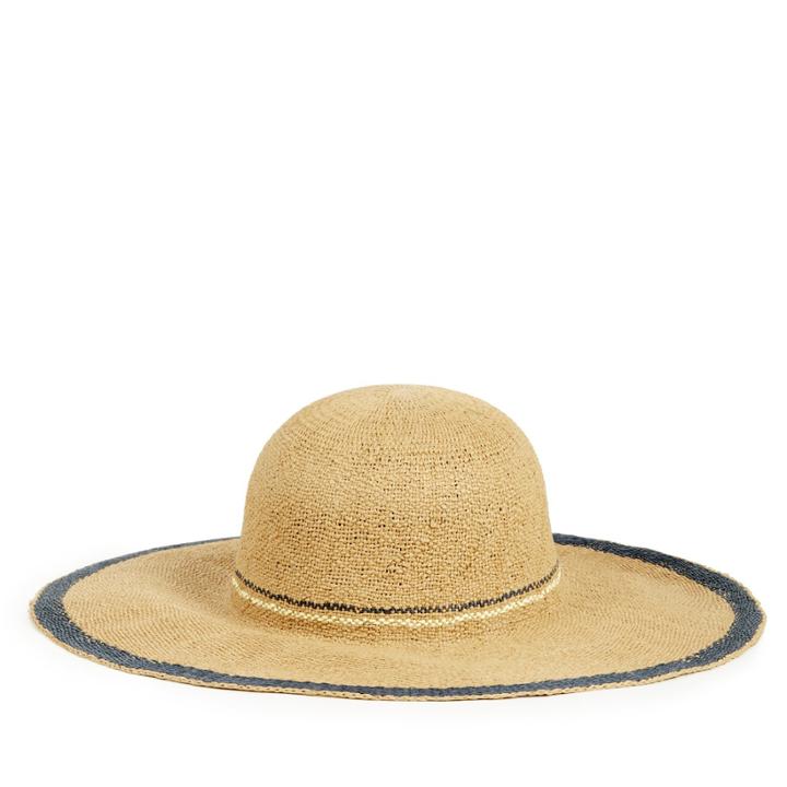 Sole Society Sole Society Rustic Stripe Sun Hat - Tan