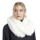 Sole Society Sole Society Oversize Shag Infinity Scarf - Cream