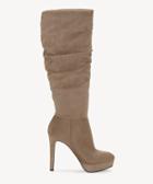 Jessica Simpson Jessica Simpson Women's Rhysa Slouchy Boots Slater Taupe Size 5 Suede Micro From Sole Society
