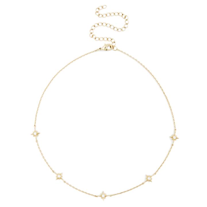 Sole Society Sole Society Celestial Charm Choker Necklace - Gold