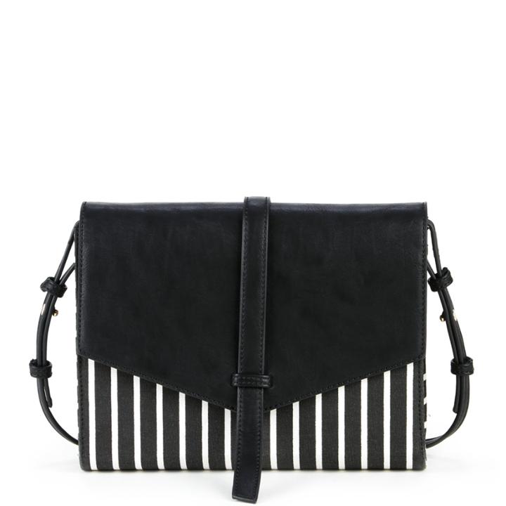 Sole Society Sole Society Carlisle Pinstripe Crossbody - Black-one Size