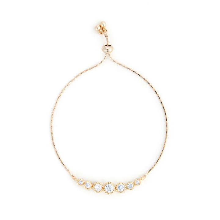 Sole Society Sole Society Multi Stone Bracelet - Gold