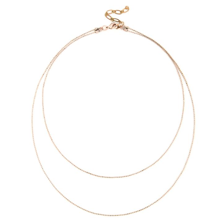 Sole Society Sole Society Layered Chain Choker - Rose Gold