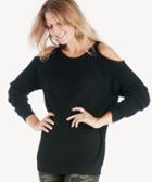 Sanctuary Sanctuary Women's Riley Bare Shoulder Sweater In Color: Black Size Xs From Sole Society