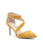 Sole Society Sole Society Cassia Asymmetrical Strap Pump - Mustard-8.5