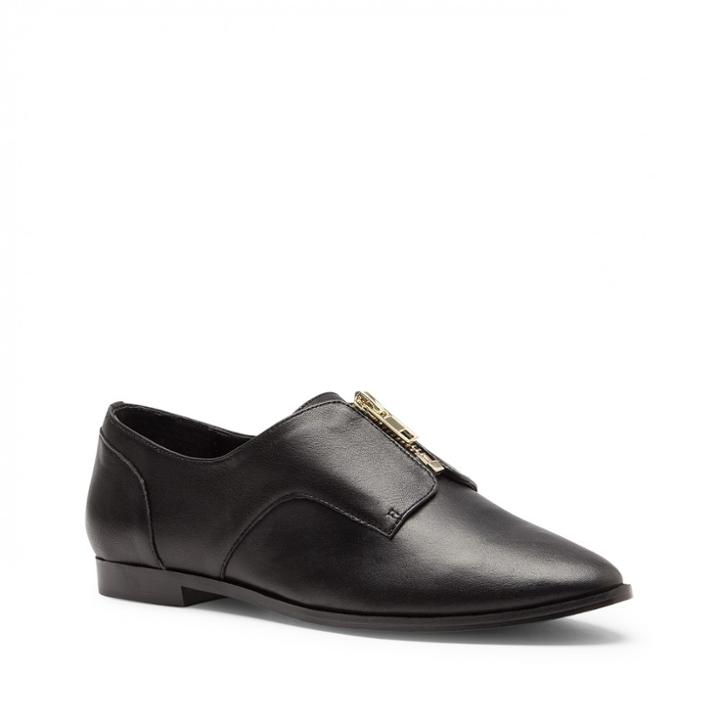 Sole Society Sole Society Nirvana Zipper Loafer - Black-5.5