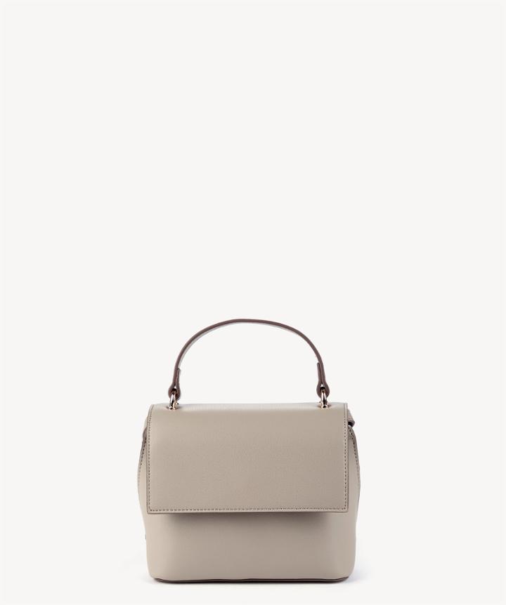 Sole Society Sole Society Chino Vegan Mini Crossbody Bag In Color: Light Grey Leather