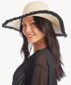 Sole Society Sole Society Embroidered Sun Hat W/ Fridge Edges Natural One Size Os Straw