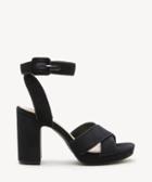 Sole Society Women's Rafianna Platform Sandals Black Size 5 Velvet From Sole Society
