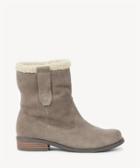 Sole Society Sole Society Verona Faux Shearling Ankle Bootie Dark Mushroom Size 9.5 Suede