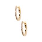 Sole Society Sole Society Cz Huggie Hoop Earring - Opal