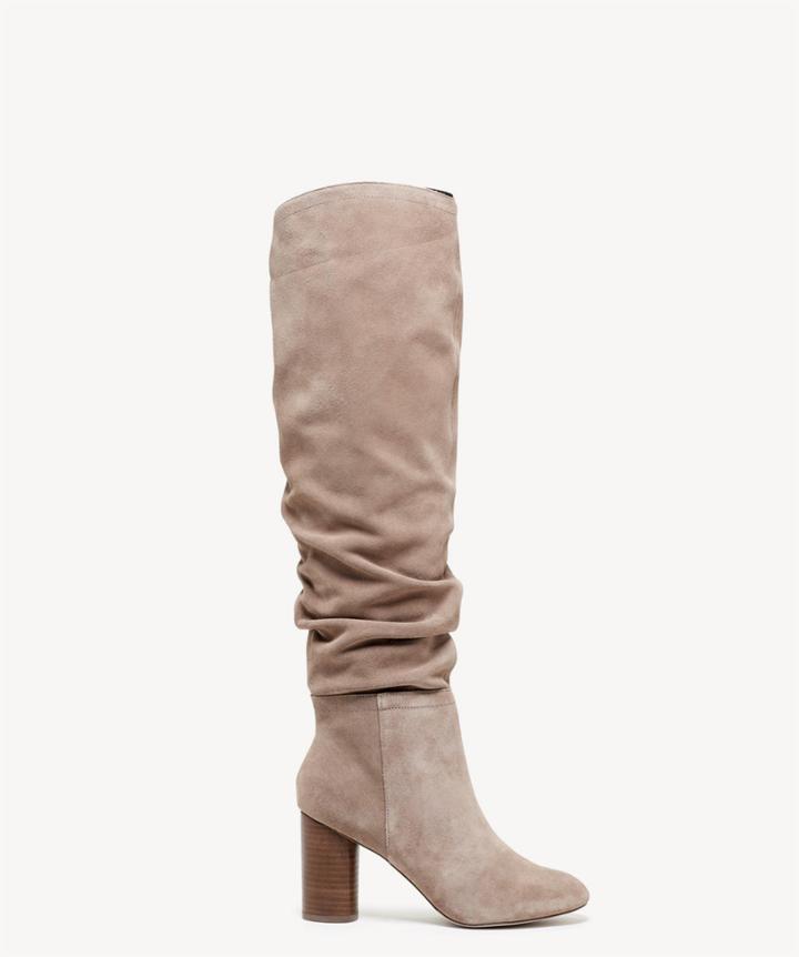 Sole Society Sole Society Bali Slouchy Boots Night Taupe Size 5.5 Suede