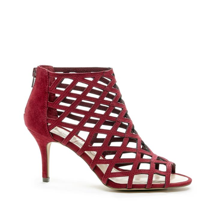 Sole Society Sole Society Portia Caged Mid Heel - Crimson