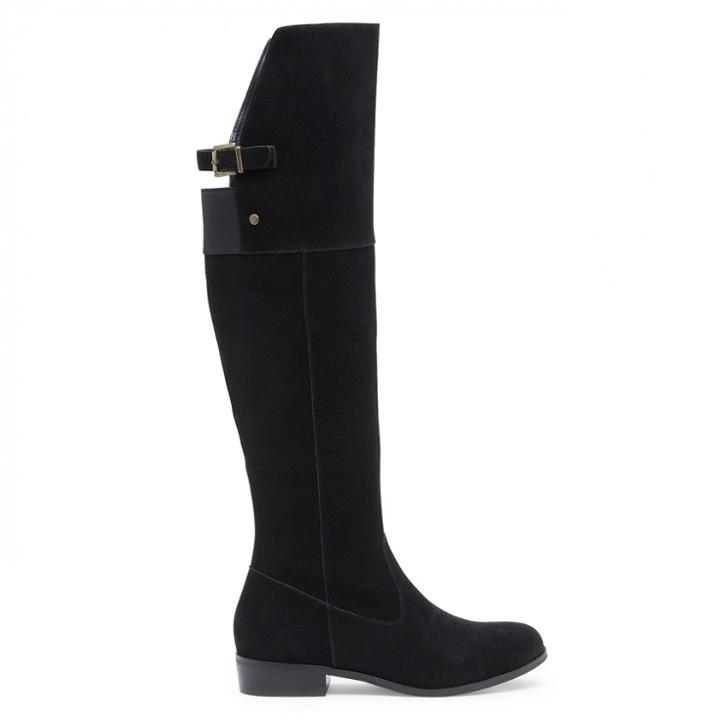 Sole Society Sole Society Daegan Otk Suede Boot - Black-8.5