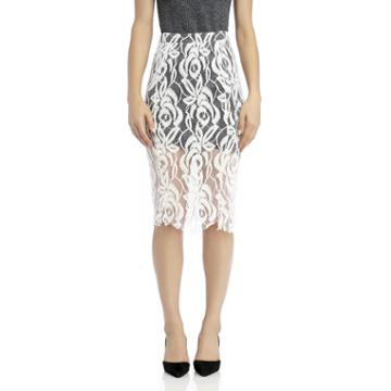 Stylesaint Stylesaint Ava Pencil Skirt - Ivory/black
