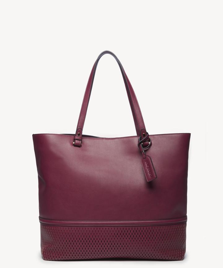 Sole Society Women's Daisa Tote Vegan Over Berry Vegan Leather From Sole Society