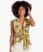 Moon River Moon River Ruffle Waist Tie Top Marigold Size Extra Small From Sole Society
