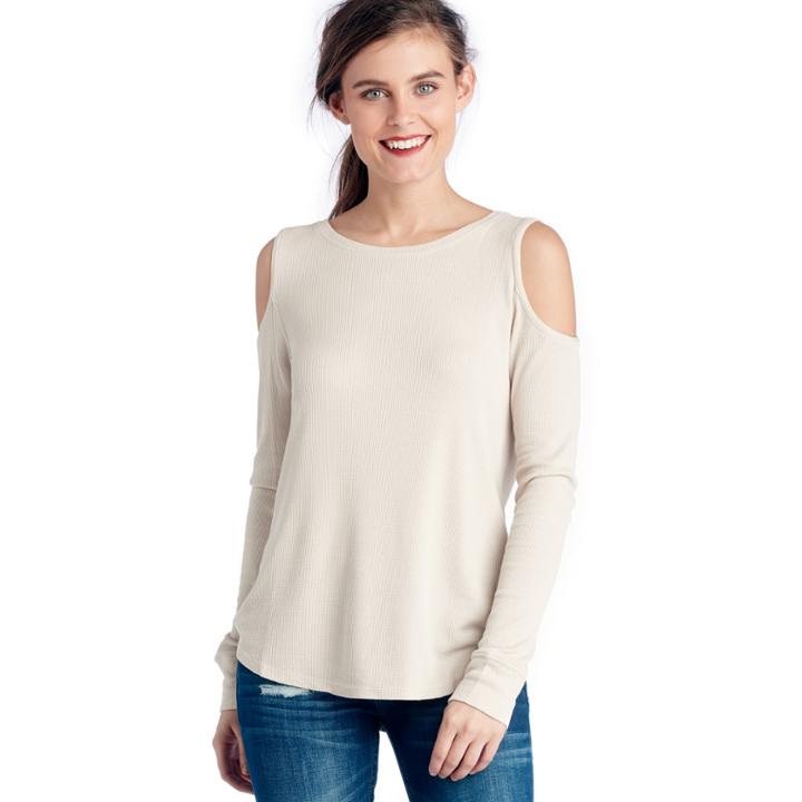 Sanctuary Sanctuary Bowery Thermal Bare Tee - Frosted Milk