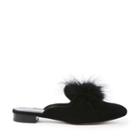 Sole Society Sole Society Cleona Feather Pom-pom Slide - Black
